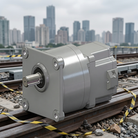 Motor PMSM Trifásico Sin Escobillas de Alta Velocidad y Potencia, Motor de Engranajes Vertical de Velocidad Variable Personalizado Industrial de Tamaño Mediano