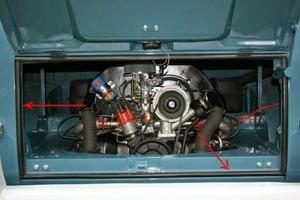 Couvercle de moteur Sea Compatible avec VW Type 2 Bus Bay Window 1968-1979 - Product Image 2