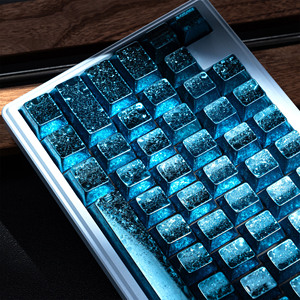 XVX Foil Series Shine-Through Double-Shot Dye-Sub Cherry Profile Keycap Set Custom Keyboard Diy 39/61/100/120 touches - Product Image 2