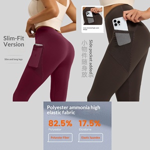 Leggings taille haute femme effet seconde peau extensible sans couture avant pour entraînement, gym, fitness, course à pied, vêtements de sport – Fabricant OEM ODM - Product Image 3