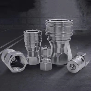 Acoplamiento rápido hidráulico de acero inoxidable, acoplador rápido de cara plana de alta presión, con ISO16028, QC14 - Product Image 4