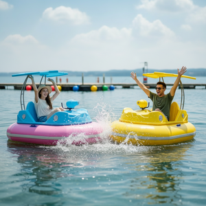 Bateaux gonflables électriques QIQU au design exclusif avec pistolet à eau, musique et lumières - Product Image 1