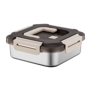 Lunch <b>Box</b> With Lid 700ml Rectangle <b>Plastic</b> Airtight Food Storage Container For Students Household Use - Product Image 4