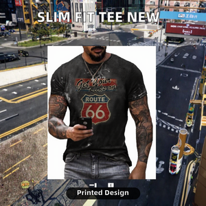 Nouvel Arrivage T-shirt Homme Coupe Droite Manches Courtes 100% Polyester Écologique Luxe Business Streetwear Décontracté Tricoté Numérique - Product Image 3