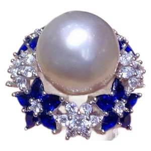 Anillo de Plata Pura 925 de Alta Calidad con Perla Edison de 14-15 mm, Ligeras Imperfecciones, Fuente Transfronteriza - Product Image 5