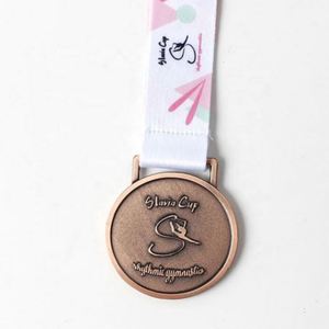 Diseña Tu Propio Logotipo, Medalla Deportiva de Metal Dorado 3D, Medalla para Maratón, Carrera, Concierto de Concientización sobre el Cáncer de Mama, Carrera de Colores, con Cordón - Product Image 5