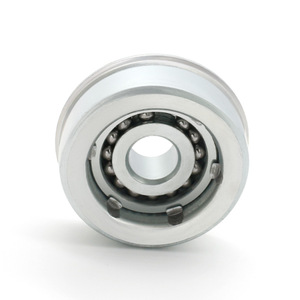 Fournisseur de roulements à billes à gorge profonde en acier au carbone, rouleaux métalliques galvanisés, accessoires de convoyeur en gros - Product Image 1