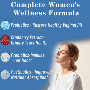 Cápsulas de Complejo para la Salud Femenina en Oferta, con Polvo de Arándano Rojo, Mantiene una Microbiota Vaginal Saludable, Absorción de Nutrientes - Product Image 4