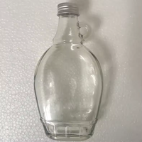 Envasado de alimentos 8oz 16oz Botella de vidrio de jarabe de arce con mango de oreja