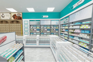 05-QWJYS004 Drugstore Store Design High Quality Medicine <strong>Shop</strong> Shelf for Drugstore <strong>Shop</strong> Design and Store Design Shelves - Product Image 5