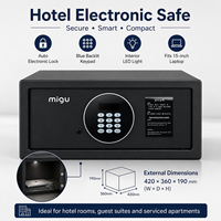 Mini-coffre-fort pour la sécurité des chambres d'hôtel |   Boîte de sécurité électronique pour clés |   Coffre-fort numérique en métal pour objets de valeur