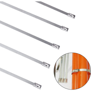 الثقيلة SS 304 /316/201 رش قفل المعادن الذاتي قفل البريدي التعادل ربط كابل من الفولاذ غير القابل للصدأ - Product Image 5