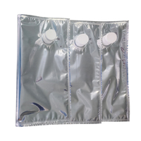 Sacs BIB aseptiques avec valve, tailles personnalisées, étanchéité renforcée, anti-poussière, pour l'emballage alimentaire, des boissons, du café, du vin et des jus