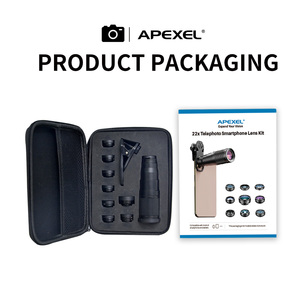 Apexel Nouveau Kit d'objectif de <span class=keywords><strong>télescope</strong></span> 22X amélioré-22x <span class=keywords><strong>télescope</strong></span>/10 pièces Kit d'objectif supplémentaire objectif de caméra téléobjectif pour téléphone portable - Product Image 6