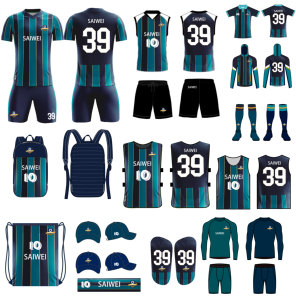 Bộ quần áo bóng đá tùy chỉnh, áo đấu đội bóng, trang phục bóng bầu dục Mỹ, áo bóng đá in thăng hoa, quần áo bóng đá thoáng khí - Product Image 1