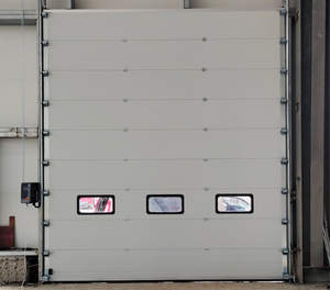 Isolation d'entrepôt d'usine de <span class=keywords><strong>porte</strong></span> coulissante électrique résistant au vent sectionnel, <span class=keywords><strong>porte</strong></span> roulante électrique industrielle à rabat vertical - Product Image 5