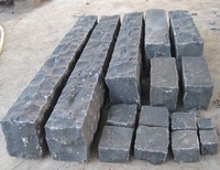 Prix d'usine granit de basalte noir naturel G685 pierre Palisade ananas sélectionné pour clôture de jardin paysage décoration extérieure