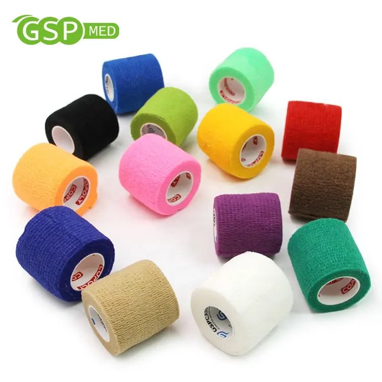 Factory Direct Sale Nonwoven Elastic Horse Cohesive Bandage adhesive elastic bandage wrap Self adhesive Bandage Products