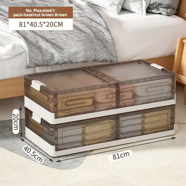 Underbed Storage Containers with Wheels Foldable Stackable