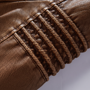 Diseñe su propia chaqueta de moto de cuero para hombre personalizada de talla grande impermeable transpirable de alta calidad precio al por mayor nuevo - Product Image 1