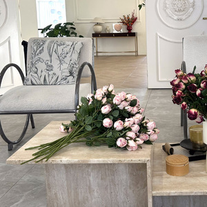 Ramo de Rosas Artificiales de 30cm-100cm de Altura, Flores de Seda de Alta Simulación, Estilo Moderno para Decoración del Hogar y Bodas - Product Image 4