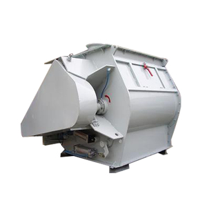 เครื่องผสมริบบิ้นมอเตอร์ AC ความเร็วสูงแบบอัตโนมัติ ปริมาณสารตกค้างต่ำ ผลิตจาก SUS304 แบบแนวนอน สำหรับสารเติมแต่งอาหาร สารเคมี เม็ดพลาสติก - Product Image 1