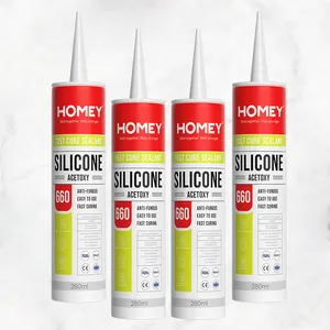 Homey flexible bonding 50ml clear sealant silicone transparent tube price