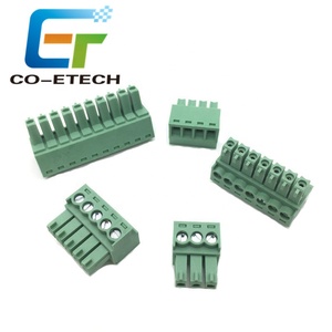Đầu Nối Khối Thiết Bị Đầu Cuối Vít PCB KF2EDG 2/3/4/5/6/7/8/9/10/12 Pins Góc Phải/Ổ Cắm Cắm Thẳng 15EDG Pin Kim 3.5Mm - Product Image 3