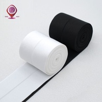 Bande élastique pliable en nylon tressé à chevrons noir et blanc, haute élasticité, pour vêtements et accessoires de pantalon, vente en gros depuis la Chine