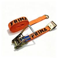 5Ton Ratchet Strap With Customized Hook Printed Polyester Cargo Lashing Strap for Truck Trailer Cargo Securing
