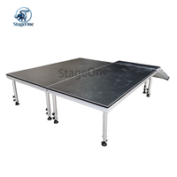 Escenario Portátil Modular de Aluminio y Madera Contrachapada para Eventos al Aire Libre, de Alta Calidad y Precio Competitivo, Directo de Fábrica