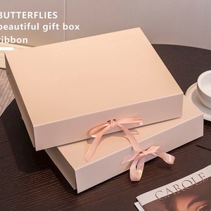 Premium Foldable Paper Packaging Gift <b>Box</b> Manufacturer for Underwear <b>Socks</b> Bra Underwear Gift <b>Box</b> with Ribbon and Gift Handbag - Product Image 5