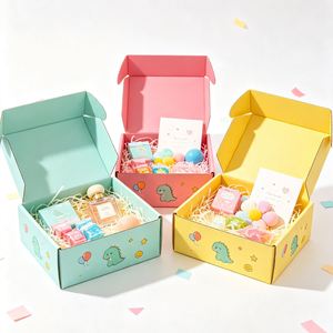 FX Creative Window Cut Gift Mailer <b>Box</b> Cardboard Packaging with PVC Window <b>Display</b> Design for Retail Products - Product Image 1