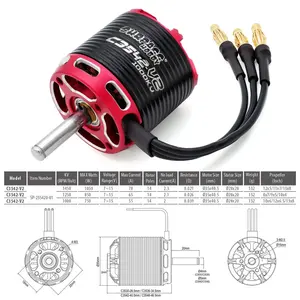 SURPASS HOBBY V2 2822 2826 <span class=keywords><strong>2830</strong></span> 2834 2838 3530 3536 3542 3548 Outrunner Motor sin escobillas Plástico RC Drone cuadricóptero de ala fija - Product Image 6