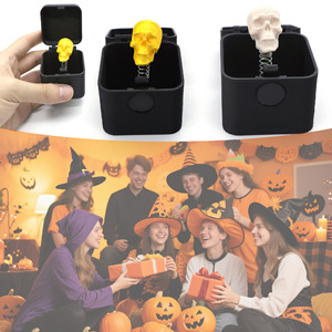 Halloween Skull Box Toy 3D Printed <b>Battery</b> <b>Operated</b> Surprise Gift For Adult Party Decoration - Product Image 1