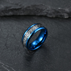 Bague en acier titane avec nœud celtique irlandais 8 mm, bijoux de mode unisexe, cadeau - Product Image 4