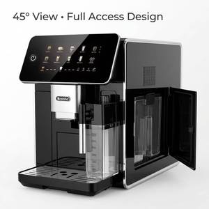 Machine à café expresso entièrement automatique haut de gamme AM7205, double chaudière, pression de 19 bars, puissance de 1500 W, intelligente, commerciale - Product Image 4