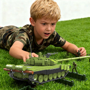 ロシアT-90A主力戦車車両スケールアセンブリモデル室内装飾コレクションギフトタンクビルディングブロック大人ギフト - Product Image 6