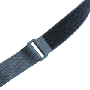 Sangle de fixation auto-agrippante en nylon noir et <span class=keywords><strong>blanc</strong></span>, élastique, 1 pouce, personnalisée pour la gestion des câbles de bureau - Product Image 6