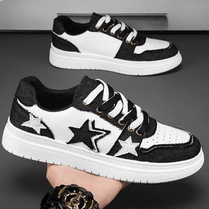 Zapatillas de Lona Transpirables con Cordones y Logotipo de Marca Personalizado para Hombre y Mujer, Zapatillas de Skateboarding y Caminar con Logotipo Bordado, Otoño Invierno - Product Image 1