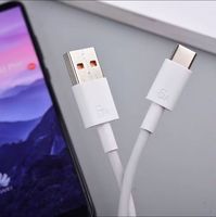 Kabel USB C Berkualitas Tinggi 3ft 6A Pengisian Super Cepat Kabel Tipe C Putih Hitam 1M Kabel Data Ponsel