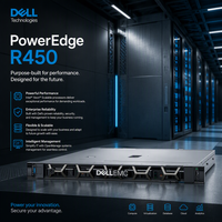Serveur Rack R450 1U avec processeur Intel Xeon E double socket pour services de sauvegarde et d'applications