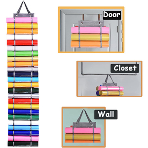 Wall Mounting Vinyl Roll Rack Vinyl Storage Organizer Vinyl Roll Holder With 24 Compartments