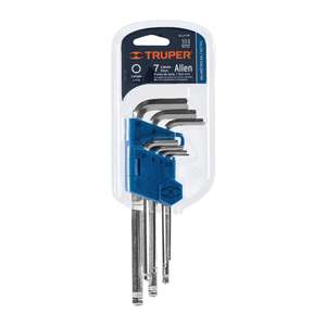 Truper Set ALLX-7M 7 tasti esadecimali millimetrici Extra lunghi con Organizer - Product Image 1