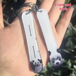 Custom Snowboarder-style Acrylic Keychain Double-sided Pendant Mini Cute <strong>Snow</strong> <strong>Buddy</strong> Business Gift with butterfly Pattern DIY - Product Image 2