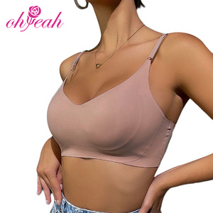 Compra ropa interior femenina de realce al por mayor, sujetador de talla grande para mujer, <span class=keywords><strong>sujetadores</strong></span> sin costuras para mujer, sujetador cómodo para dormir, Bralette - Product Image 1