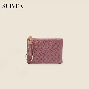 กระเป๋าถักแฟชั่นอเนกประสงค์สไตล์เกาหลีใหม่กระเป๋าใส่บัตรกระเป๋าใส่เหรียญกระเป๋าสตางค์ใบเล็ก - Product Image 5