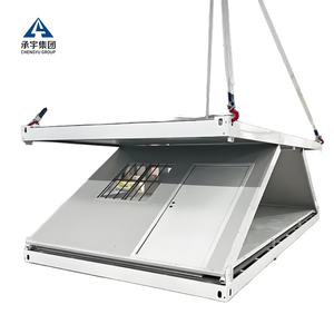 40ft prefab có thể gập lại Tiny di động tạm thời ký túc xá cửa hàng Z Gấp thiết kế thép <span class=keywords><strong>container</strong></span> nhà bánh sandwich Bảng điều khiển cho văn phòng - Product Image 4