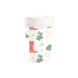 JIALIN - Artículos Decorativos para Fiestas Temáticas del Faro del Oeste, para la Cena Familiar: Platos y Vasos Desechables de Papel - Product Image 6