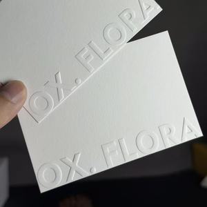 Carta personalizzata 400g-stampa a colori a singolo lato con Design in rilievo carta tipografica di alta qualità per biglietti d'invito - Product Image 3